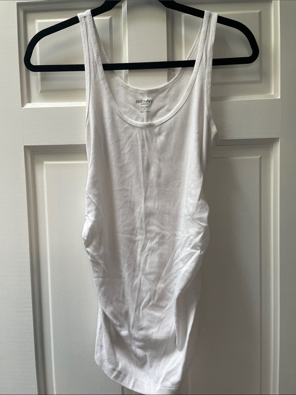 Old Navy White Ribbed Scoop Tank - Women's Lightweight Cotton